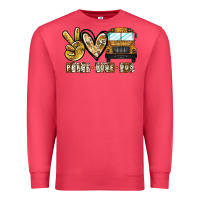 Cardinal peace love bus Premium Sweatshirt - CowhideDigitalArt
