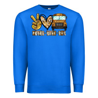 True Royal peace love bus Premium Sweatshirt - CowhideDigitalArt