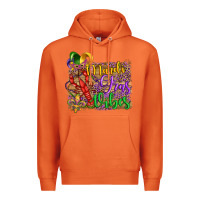 Carrot mardi gras vibes crawfish mask and fleur de lis Premium Hoodie - Artiststas