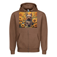 Chestnut yorkshire terrier Zipper Hoodie - Unal Design
