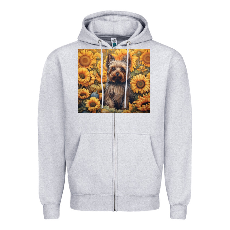 Yorkshire Terrier Zipper Hoodie by Unal Design | Teevron