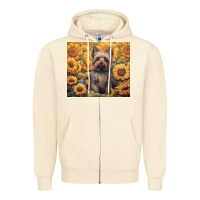 Sandshell yorkshire terrier Zipper Hoodie - Unal Design