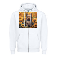 White yorkshire terrier Zipper Hoodie - Unal Design