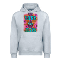 Heather Grey love like jesus Urban Hoodie - BarkalooDesign