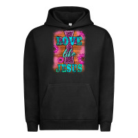 Pigment Black love like jesus Urban Hoodie - BarkalooDesign