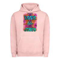Pigment Salmon love like jesus Urban Hoodie - BarkalooDesign