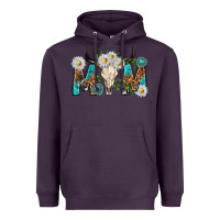 Plum mom with bull skull Heavyweight Hoodie - texasbilliewilder