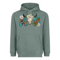 Sage mom with bull skull Heavyweight Hoodie - texasbilliewilder