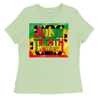 Matcha juneteenth vibes only tumbler Ladies Tee - BarkalooDesign