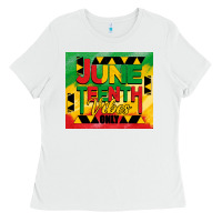 White juneteenth vibes only tumbler Ladies Tee - BarkalooDesign