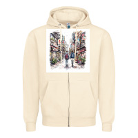 Sandshell Japan Street Zipper Hoodie - Unal Design