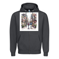 Smoke Japan Street Zipper Hoodie - Unal Design