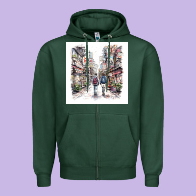 Zipper Hoodie Japan Street