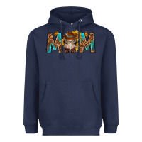 Navy mom with bull skull Heavyweight Hoodie - texasbilliewilder