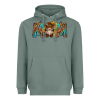 Sage mom with bull skull Heavyweight Hoodie - texasbilliewilder