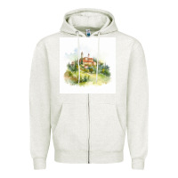 Oatmeal Heather Italy Zipper Hoodie - Unal Design
