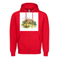 Red Italy Zipper Hoodie - Unal Design