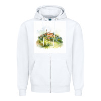 White Italy Zipper Hoodie - Unal Design