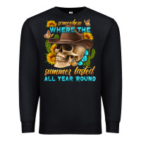 Black somewhere where the summer lasted all year 'round Premium Sweatshirt - HRA Design Shop