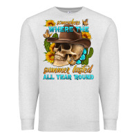 Oatmeal Heather somewhere where the summer lasted all year 'round Premium Sweatshirt - HRA Design Shop