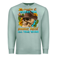 Seafoam somewhere where the summer lasted all year 'round Premium Sweatshirt - HRA Design Shop