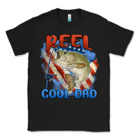 Black reel cool dad Classic Tee - MaliasSmallBusiness
