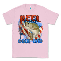 Bubblegum Pink reel cool dad Classic Tee - MaliasSmallBusiness