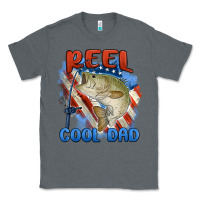Charcoal Heather reel cool dad Classic Tee - MaliasSmallBusiness