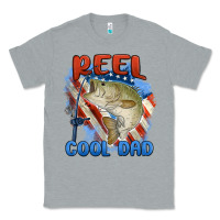 Heather Grey reel cool dad Classic Tee - MaliasSmallBusiness