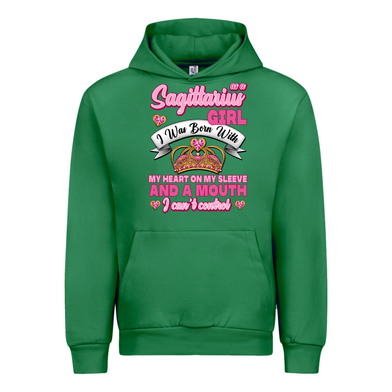 As A Sagittarius Girl I Was Born With My Heart On My Sleeve And  Mouth Urban Hoodie by Jasminsmagicworld | Teevron