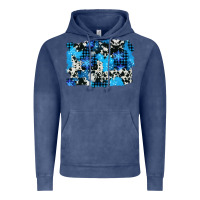 Vintage Denim westerb cowhide winter background Vintage Hoodie - AdoDesignShop