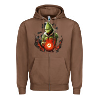 Chestnut Grinch Zipper Hoodie - Unal Design