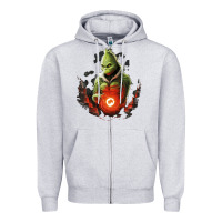 Grinch Zipper Hoodie | Teevron