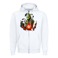 White Grinch Zipper Hoodie - Unal Design