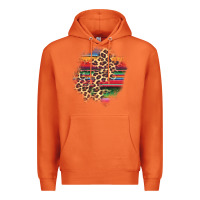 Carrot serape leopard patch Premium Hoodie - AdoDesignShop
