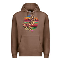 Chestnut serape leopard patch Premium Hoodie - AdoDesignShop