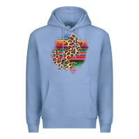 Serape Leopard Patch Premium Hoodie | Teevron