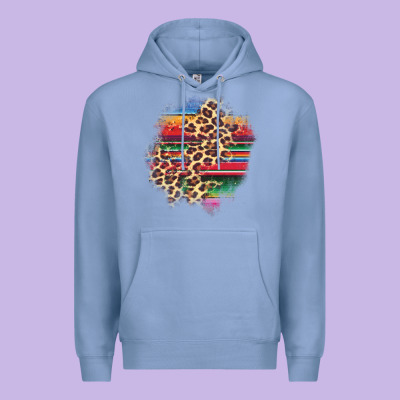 Serape Leopard Patch Premium Hoodie Designed By Adodesignshop