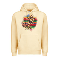 Pina Colada serape leopard patch Premium Hoodie - AdoDesignShop