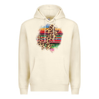 Sandshell serape leopard patch Premium Hoodie - AdoDesignShop