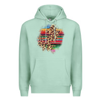 Seafoam serape leopard patch Premium Hoodie - AdoDesignShop