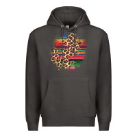 Smoke serape leopard patch Premium Hoodie - AdoDesignShop
