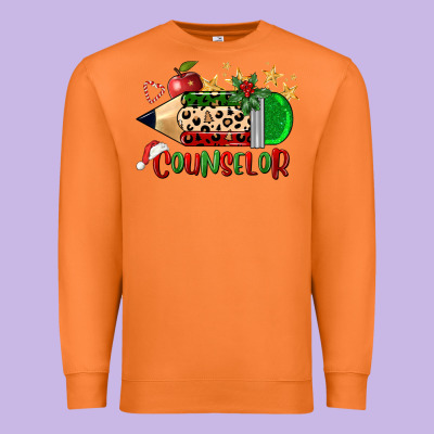 Christmas Counselor Pencil Premium Sweatshirt Designed By Fadigitalartstudio