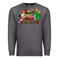 Charcoal Heather christmas counselor pencil Premium Sweatshirt - FaDigitalArtStudio