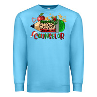 Ocean Blue christmas counselor pencil Premium Sweatshirt - FaDigitalArtStudio