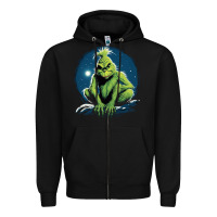 Black Grinch Zipper Hoodie - Unal Design