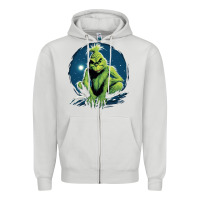 Dove Grey Grinch Zipper Hoodie - Unal Design