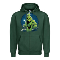 Sports Green Grinch Zipper Hoodie - Unal Design