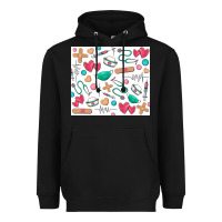 Black nurse Heavyweight Hoodie - Zillion Design Studio