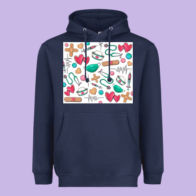 Nurse Heavyweight Hoodie Designed By Zillion Design Studio